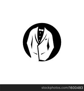 Tuxedo man logo design vector illustration