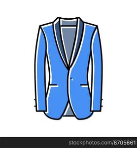 tuxedo outerwear male color icon vector. tuxedo outerwear male sign. isolated symbol illustration. tuxedo outerwear male color icon vector illustration