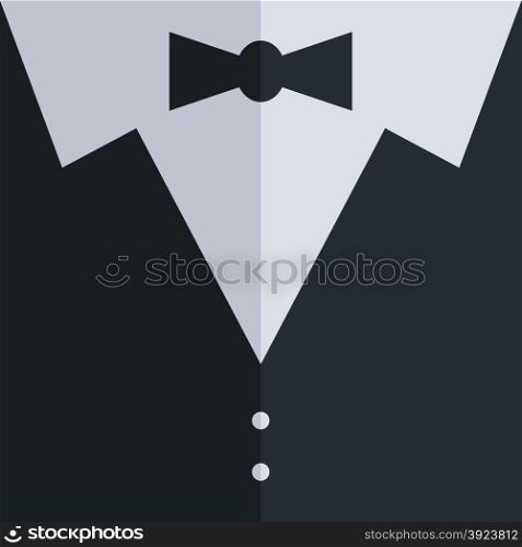 tuxedo wardrobe theme vector art graphic illustration. tuxedo