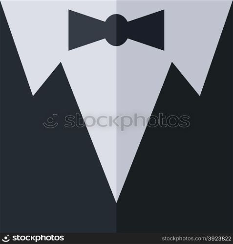 tuxedo wardrobe theme vector art graphic illustration. tuxedo