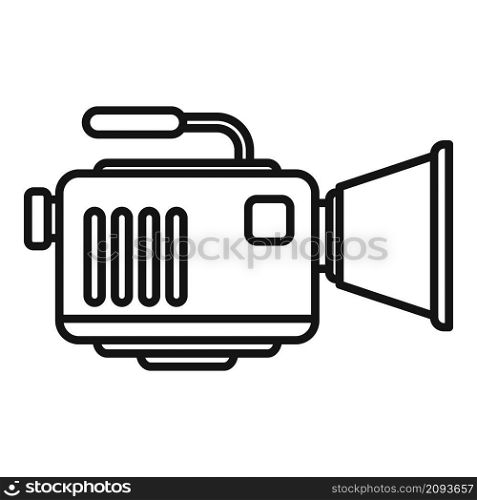 Tv camcorder icon outline vector. Camera video film. Digital movie. Tv camcorder icon outline vector. Camera video film