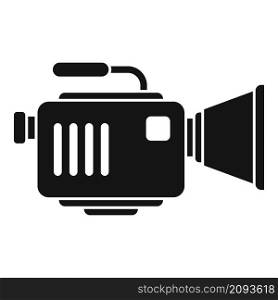 Tv camcorder icon simple vector. Camera video film. Digital movie. Tv camcorder icon simple vector. Camera video film