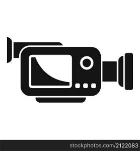 Tv camera icon simple vector. Live video. Online stream. Tv camera icon simple vector. Live video