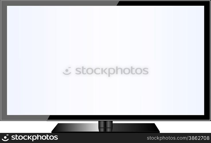 TV flat screen lcd, plasma realistic vector illustration