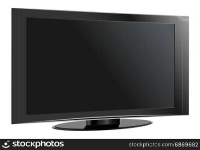 TV flat screen lcd, plasma realistic vector illustration