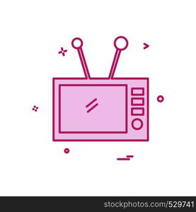 TV icon design vector