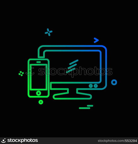 Tv icon design vector