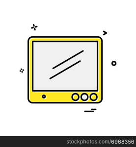 TV icon design vector