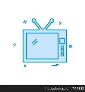TV icon design vector