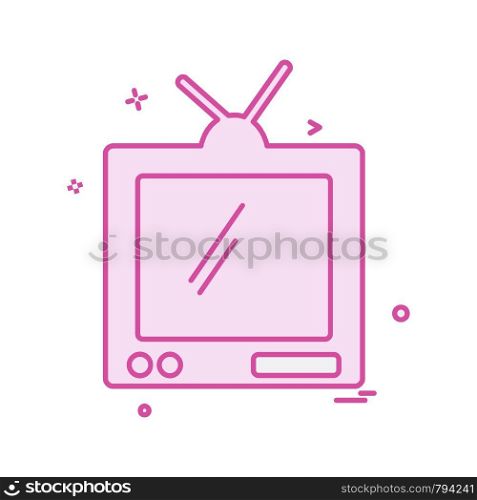 Tv icon design vector