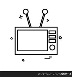 TV icon design vector
