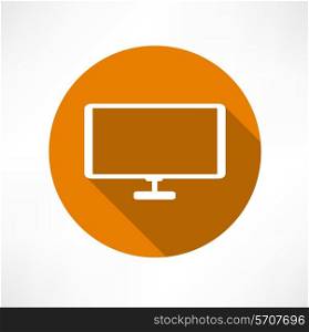 tv icon Flat modern style vector illustration