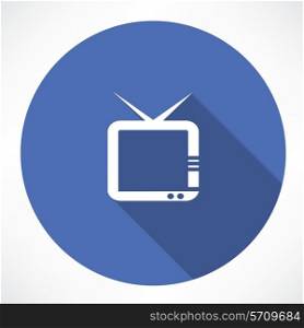 TV icon. Flat modern style vector illustration