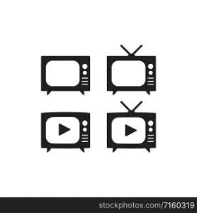 TV icon, television icon vector logo template in trendy flat style