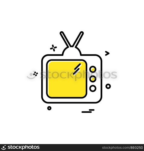 tv icon vector design