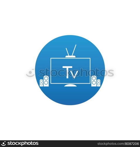 tv icon vector illustration template design