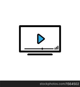 TV , LCD, LED, monitor icon vector illustration design logo