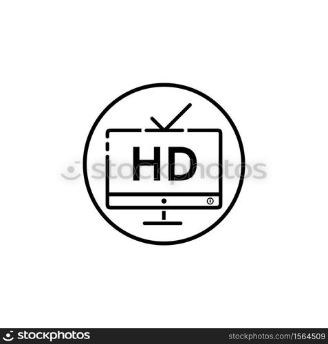 TV , LCD, LED, monitor icon vector illustration design logo