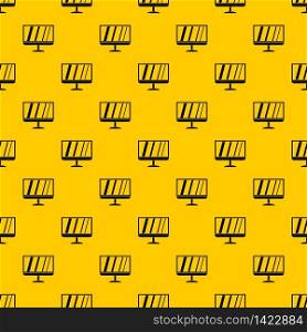 TV pattern seamless vector repeat geometric yellow for any design. TV pattern vector