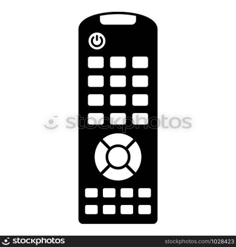 Tv remote control icon. Simple illustration of tv remote control vector icon for web design isolated on white background. Tv remote control icon, simple style
