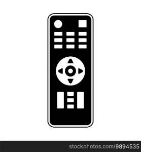 TV remote control vector icon in silhouette