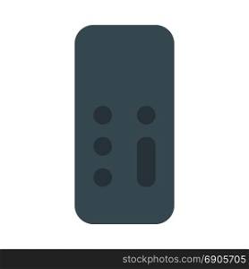 tv remote, icon on isolated background
