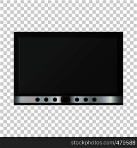 TV screen mockup. Realistic illustration of TV screen vector mockup for web. TV screen mockup, realistic style