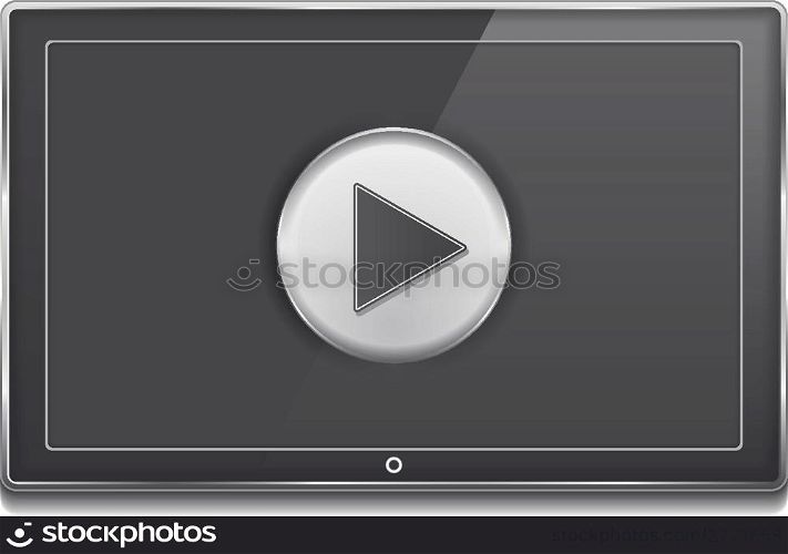 TV Screen with Play Button