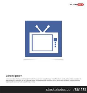 Tv, television icon - Blue photo Frame
