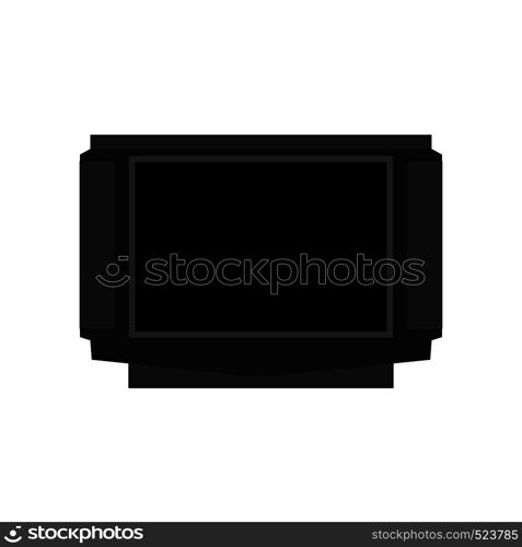 TV unit communication equipment screen vector. Interior multimedia electronic icon television.