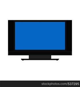 TV unit communication equipment screen vector. Interior multimedia electronic icon television.