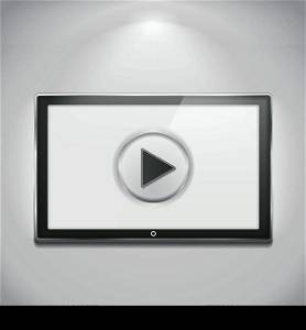 TV with Play Button