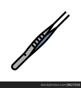 tweezers first aid color icon vector. tweezers first aid sign. isolated symbol illustration. tweezers first aid color icon vector illustration