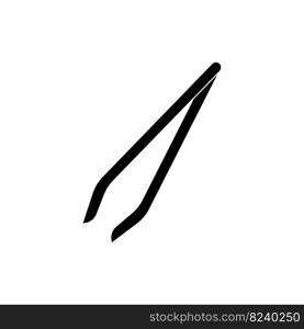 Tweezers logo icon,illustration template design