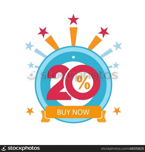 Twenty discount icon. Sales design template. Shopping and low price symbol. Twenty discount icon. Sales design template. Shopping and low price symbol.