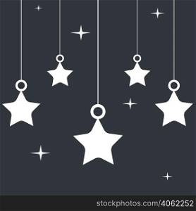 Twinkle little star on the sky background vector