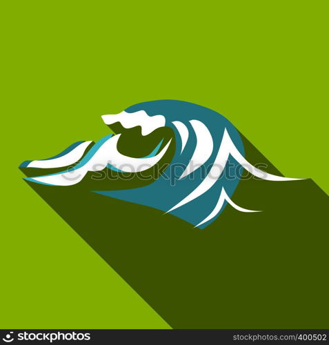 Twist wave icon. Flat illustration of twist wave vector icon for web. Twist wave icon, flat style