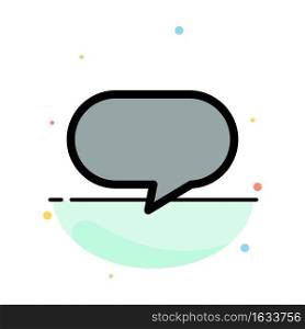 Twitter, Chat, Chatting Abstract Flat Color Icon Template