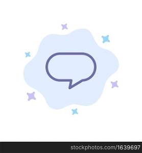 Twitter, Chat, Chatting Blue Icon on Abstract Cloud Background