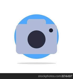 Twitter, Image, Picture, Camera Abstract Circle Background Flat color Icon