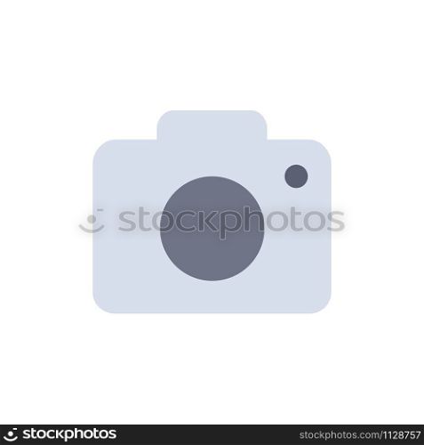 Twitter, Image, Picture, Camera Flat Color Icon. Vector icon banner Template