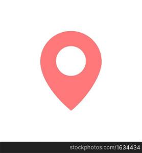 Twitter, Location, Map  Flat Color Icon. Vector icon banner Template