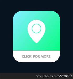Twitter, Location, Map Mobile App Button. Android and IOS Glyph Version