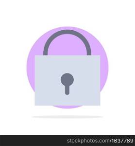 Twitter, Lock, Locked Abstract Circle Background Flat color Icon