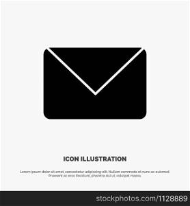Twitter, Mail, Sms, Chat solid Glyph Icon vector