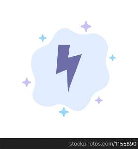 Twitter, Power, Media Blue Icon on Abstract Cloud Background