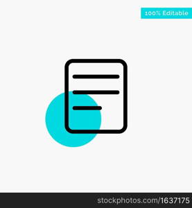 Twitter, Text, Chat turquoise highlight circle point Vector icon