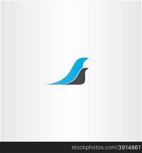 two birds logo design element symbol