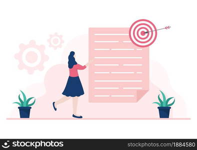 Two Businessmen Reach a Deal or Agreement Shaking Hands on Cooperation Contract as Successful Partners. Background Vector Illustration