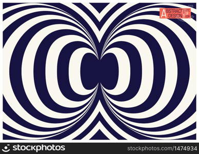 Two colors striped geometric optical illusion. Conceptual modern art illusion. Trendy vector illustration. Two colors striped geometric optical illusion. Conceptual modern art illusion. Vector illustration